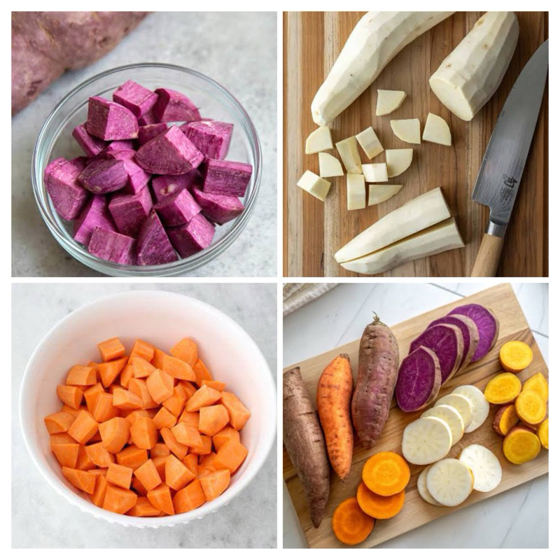 

Ubi Merah Potong MPASI | Ubi Putih Potong | Ubi Ungu Potong | Ubi Mix Potong 500gr