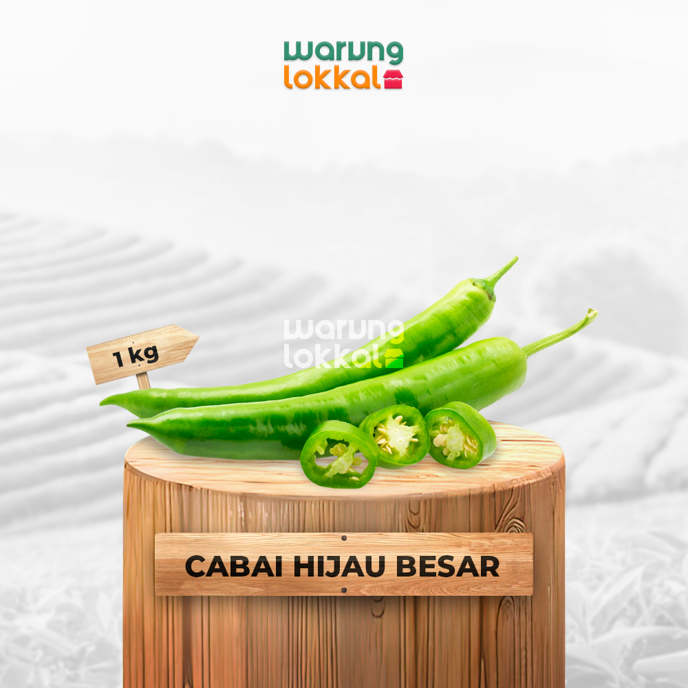 

Cabai Hijau Besar 1kg - Warung Lokkal