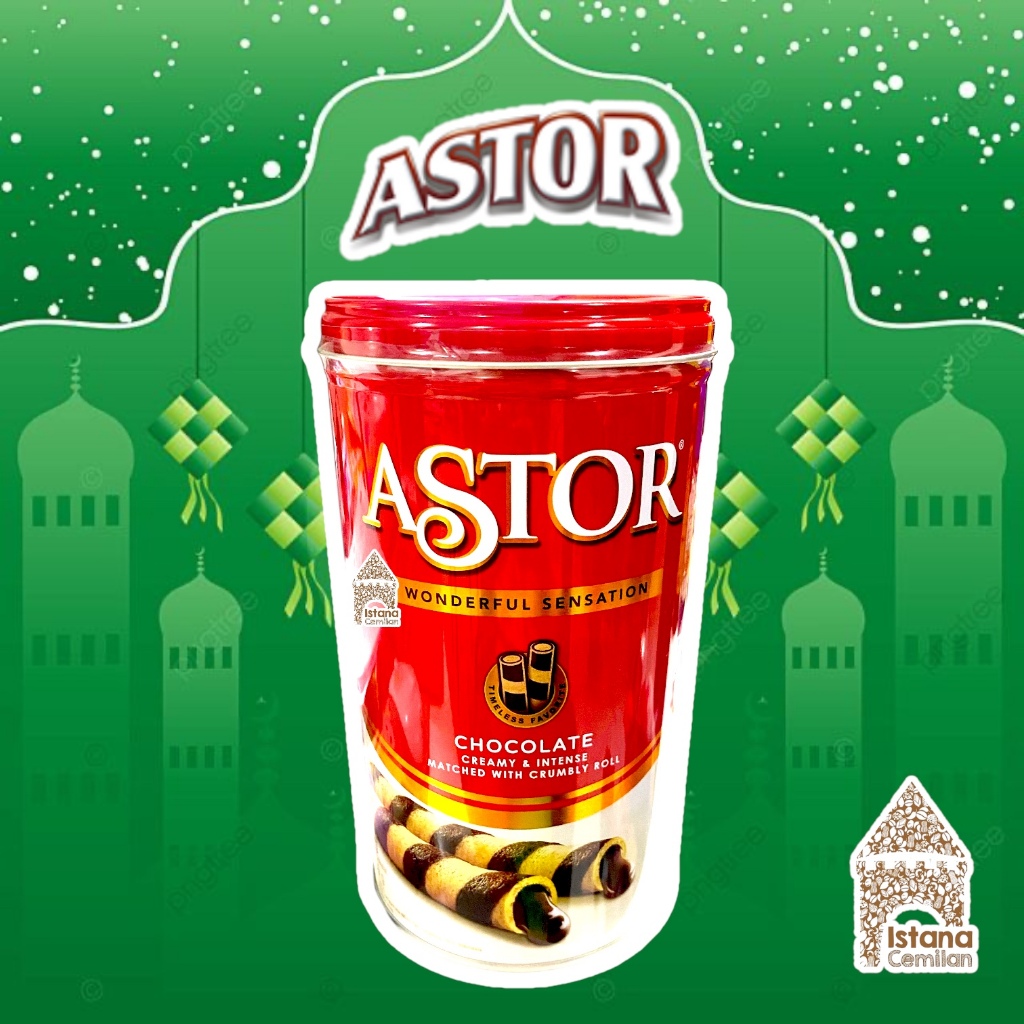 

Astor Double Chocolate Wafer Roll Stick 330 Gram. KALENG Hampers Kue Lebaran