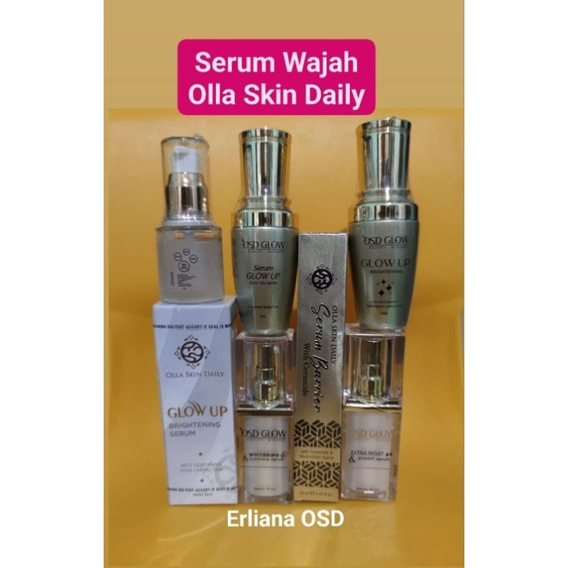OLLA SKIN DAILY - Promo  Sale Murah Grosir Serum OSD Variasi Glow Up - DNA Salmon - Whitening -Moist