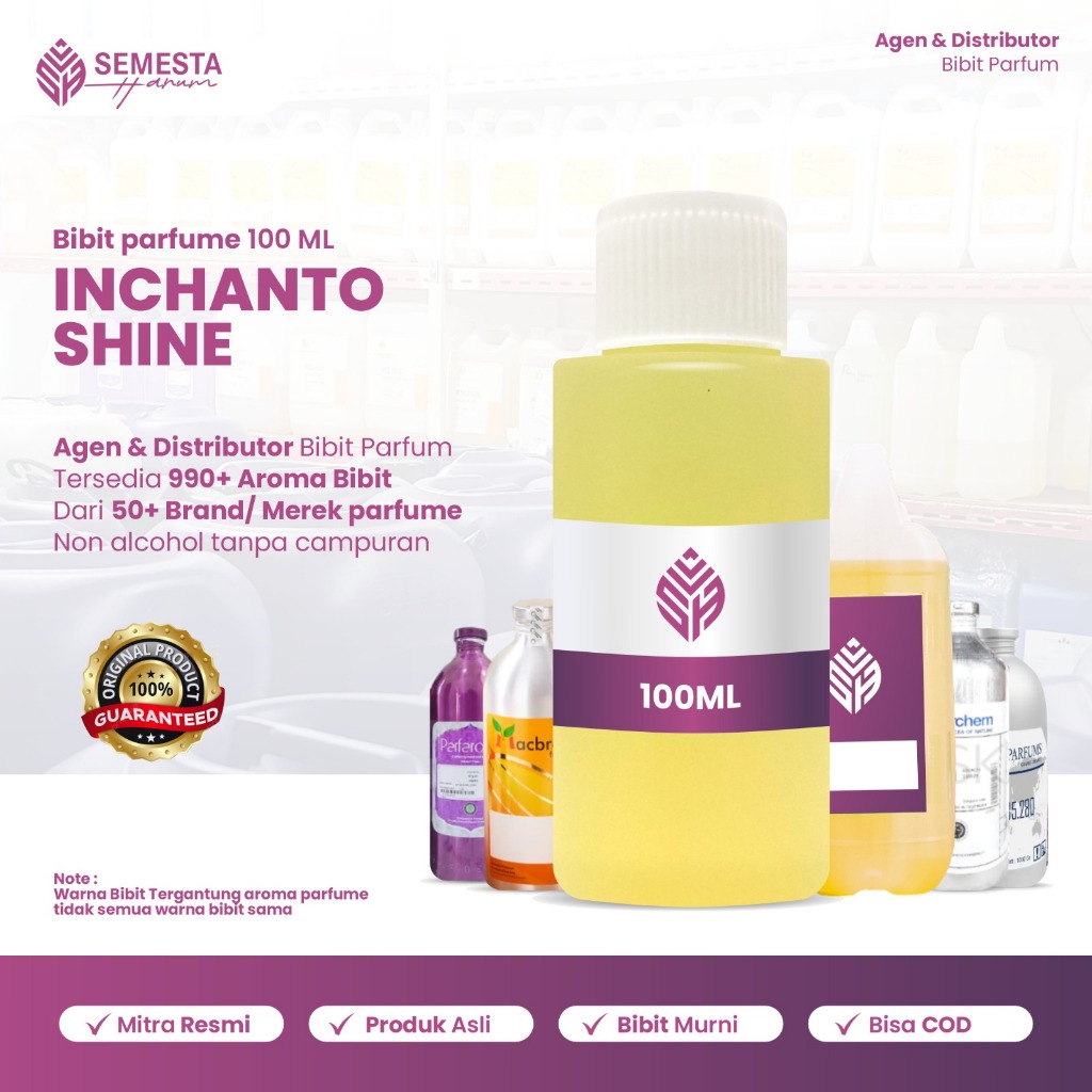 Bibit Parfume Murni - INCHANTO SHINE Non Alkohol Tanpa Campuran 50ml & 100ml