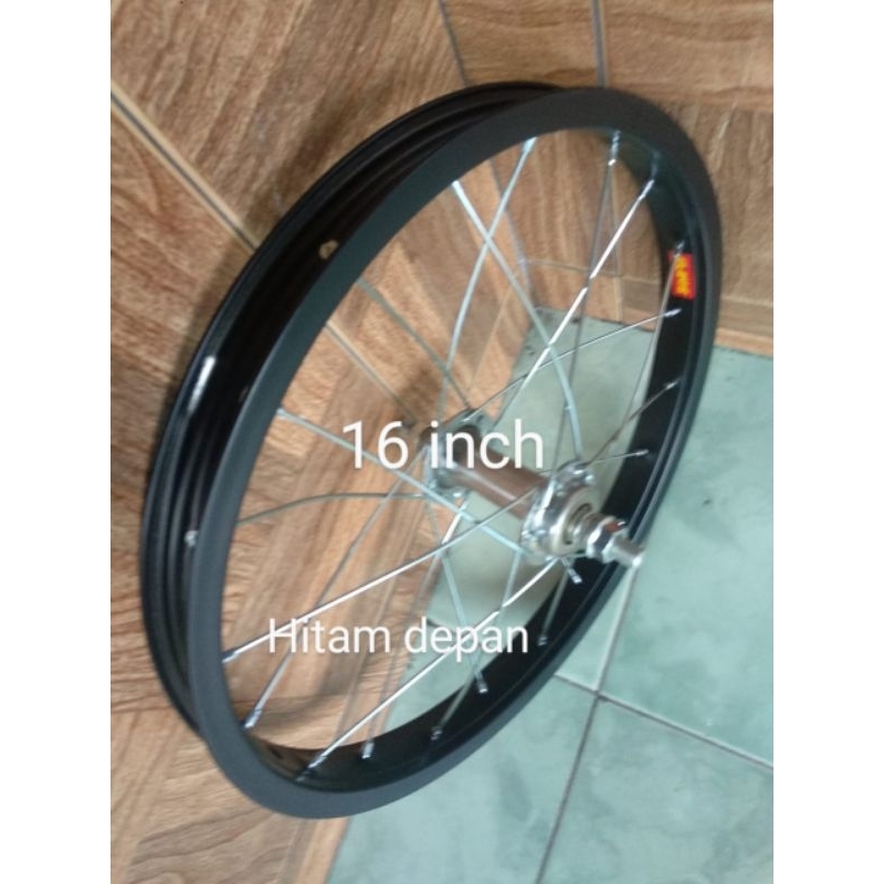 VELG JADI WHEELSET SEPEDA 16 INCH DEPAN/ BELAKANG