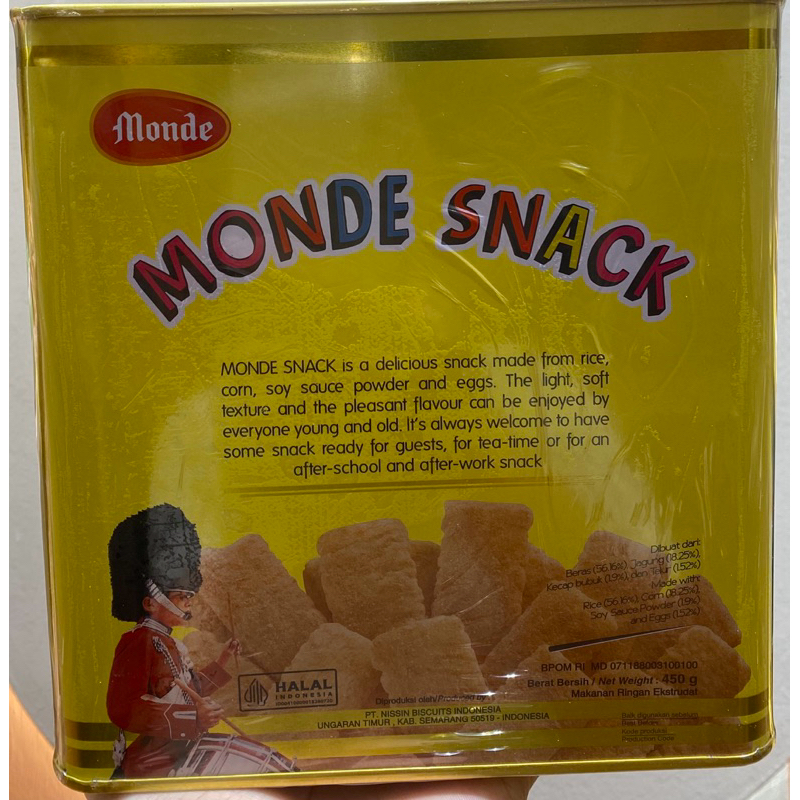 

Monde Snack 450gram Rasa Asin