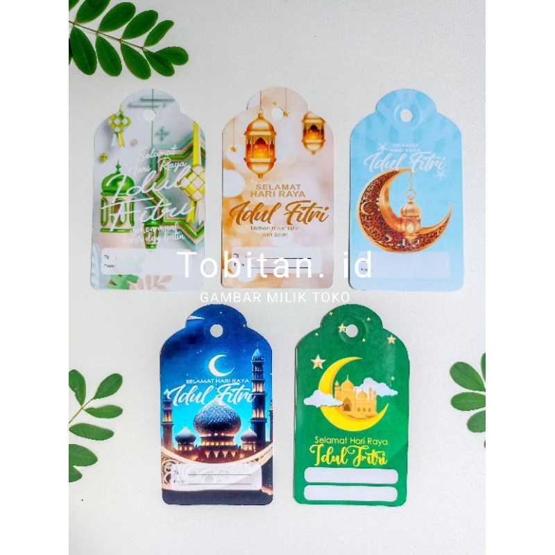 HANG TAG IDUL FITRI isi 10 | KARTU UCAPAN IDUL FITRI | HANGTAG PARCEL LEBARAN | HANGTAG GANTUNG IDUL