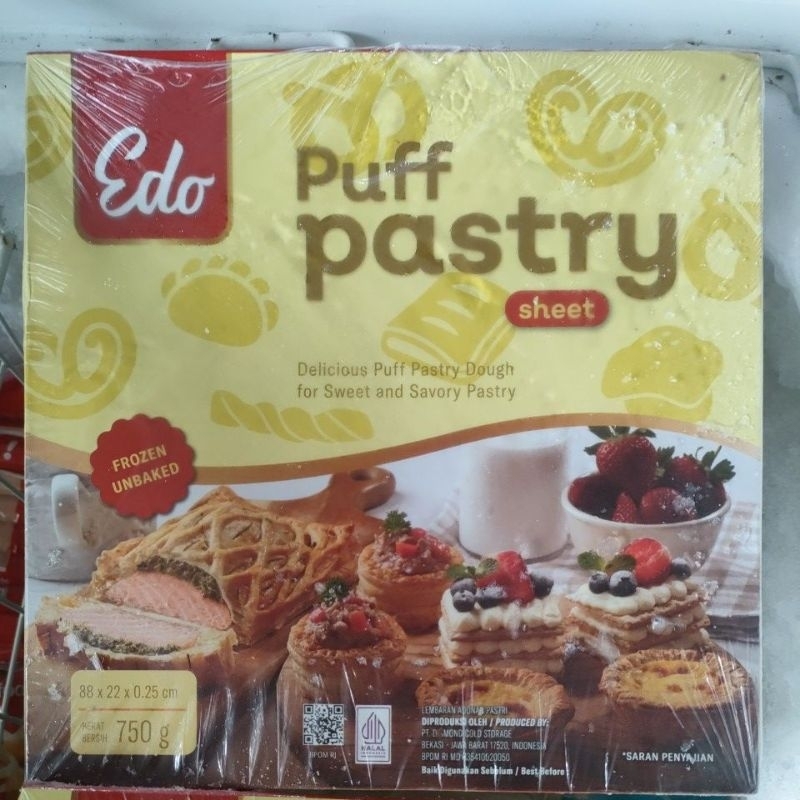 

Edo puff pastry sheet 750gr