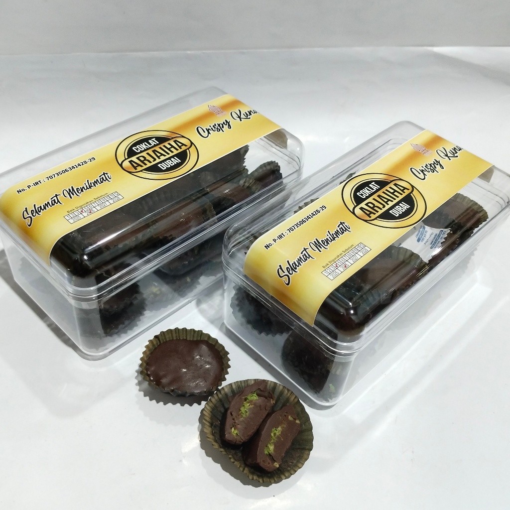 

Cokelat Dubai Viral Mini Crispy Kunafa Hampers Lebaran
