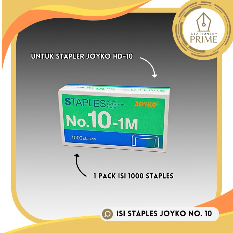 

Staples / Isi Stapler / Refill Stapler Joyko No. 10 [BOX isi 1000 staples]