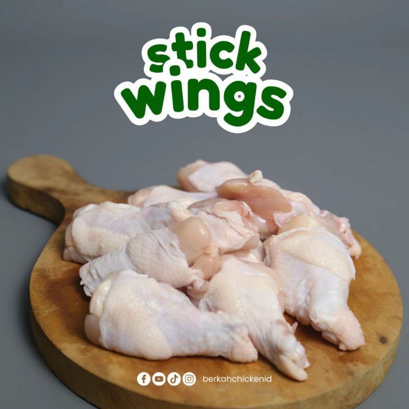 

Stick Wings 500gr - BERKAH CHICKEN ORGANIK / AYAM PROBIOTIK ORGANIK