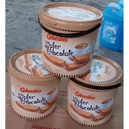 

{ Dus / 6 Toples } Columbia Wafer All Varian Kemasan Timba 250gr