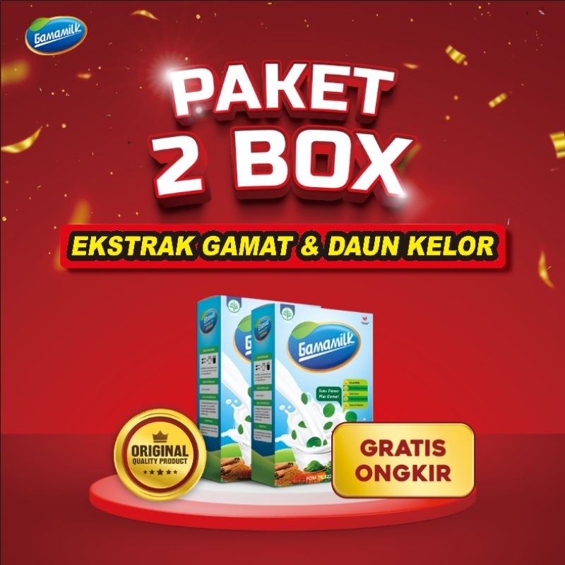 

GAMAMILK - 2 BOX Optimakan Kesehatan Dengan GAMAMILK