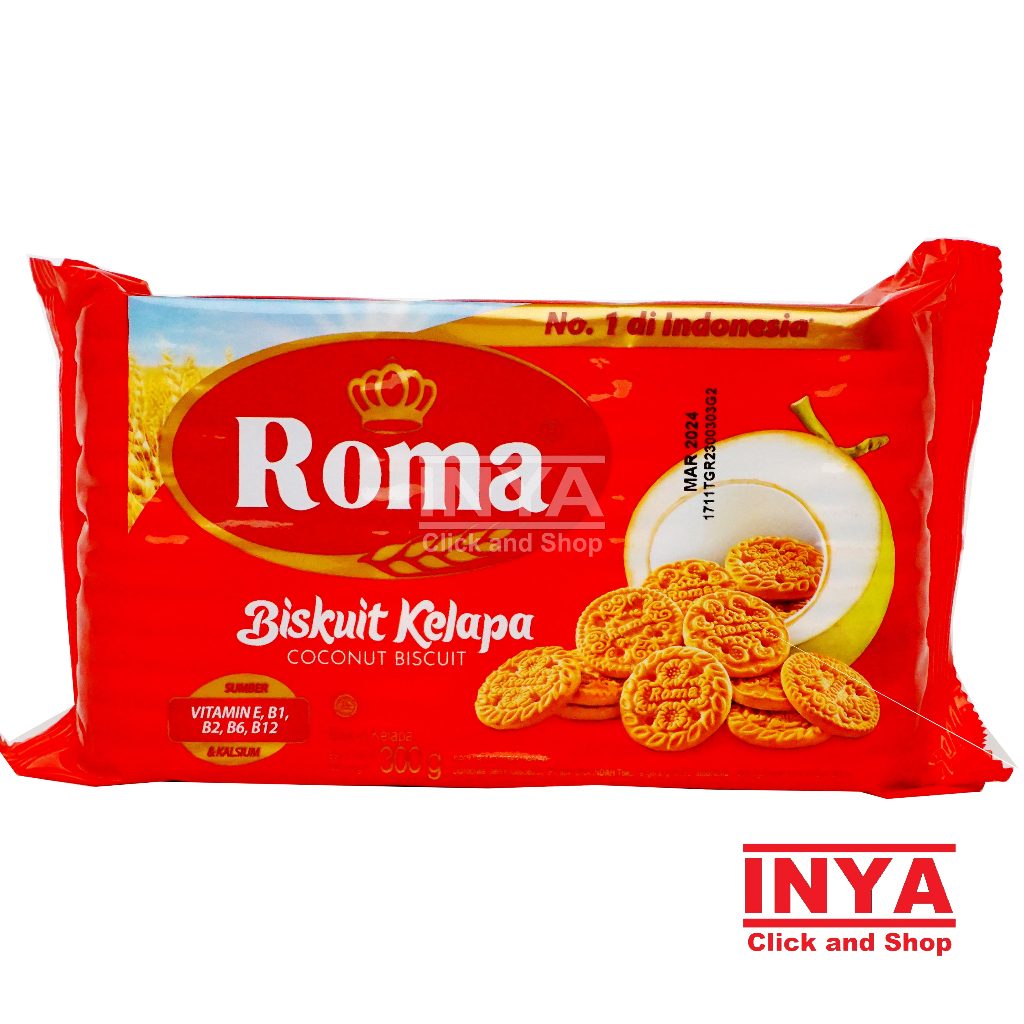 

Roma Biskuit Kelapa 300gr - Coconut Biscuit