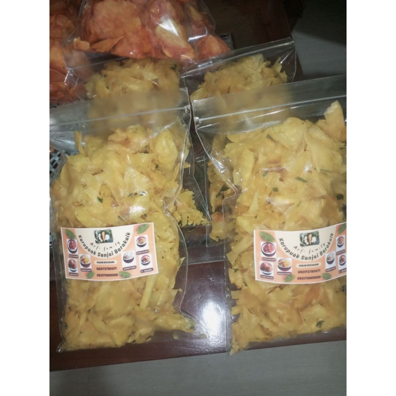 

Kripik sanjai Barauik Kunyit Sanjai Barakaik Bukittinggi(250gr)