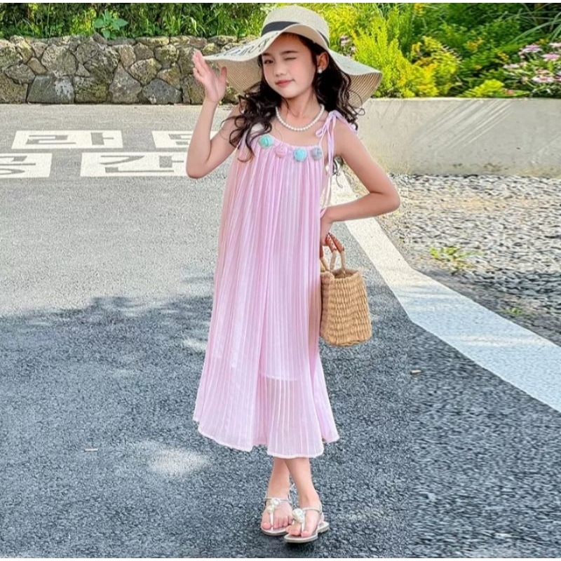 Dress Plisket PREMIUM import junior