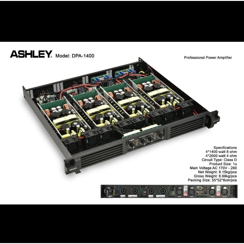 POWER AMPLI ASHLEY DPA 1400 / POWER AMPLI ASHLEY DPA1400