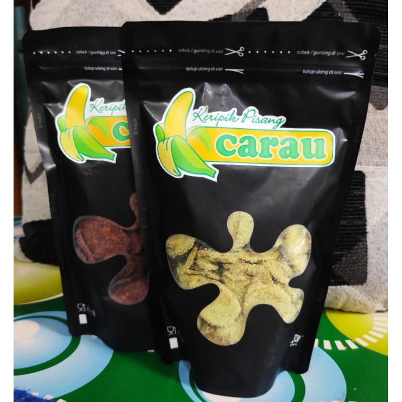 

Keripik pisang carau kekinian