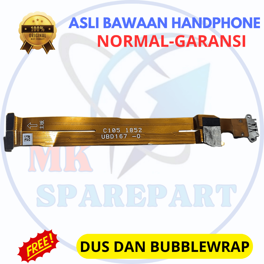 Flexible charger / konektor cas hp Realme U1 - asli original copotan cabutan bawaan