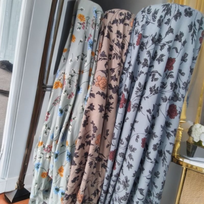 kain rayon motif viscose premium ,bahan kain rayon motif bunga