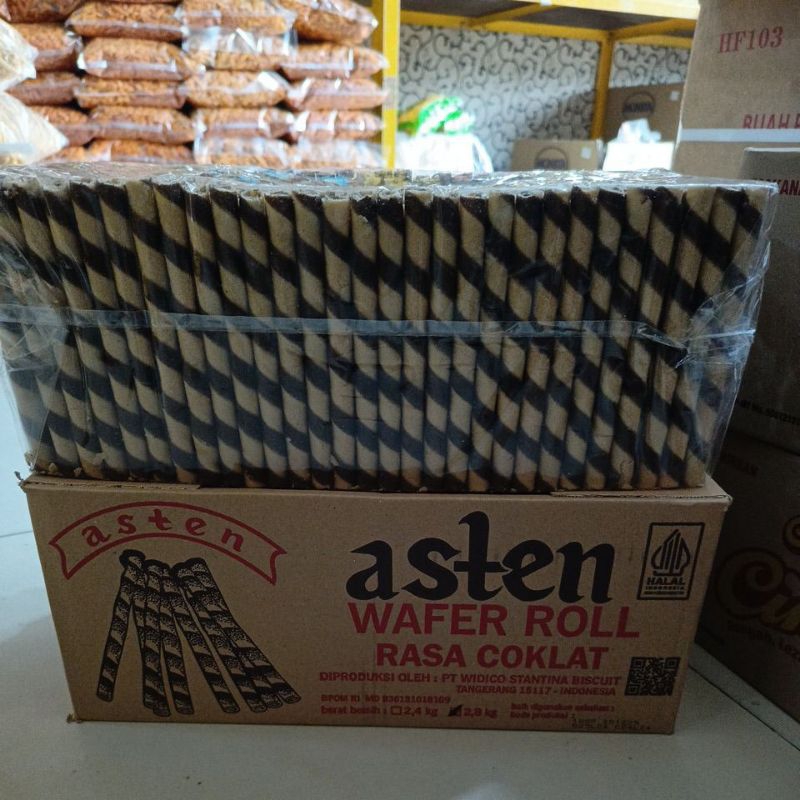 

wafer rol astor coklat asten @2,8 kg