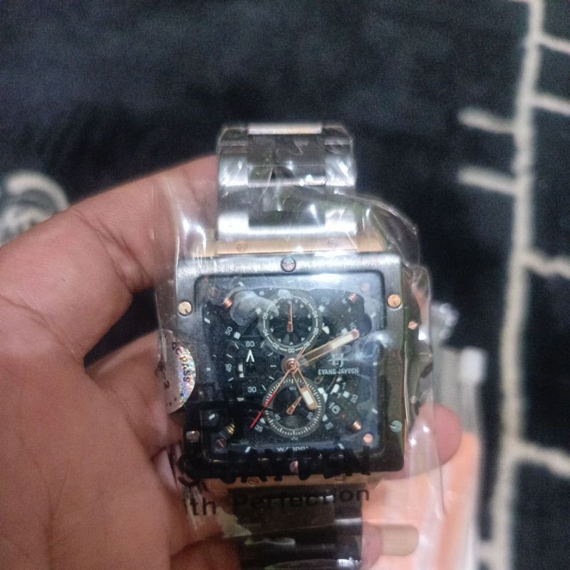 Buy 1 get 1 Jam tangan chronograph Kotak New Original Evans Jayden EJ-9582