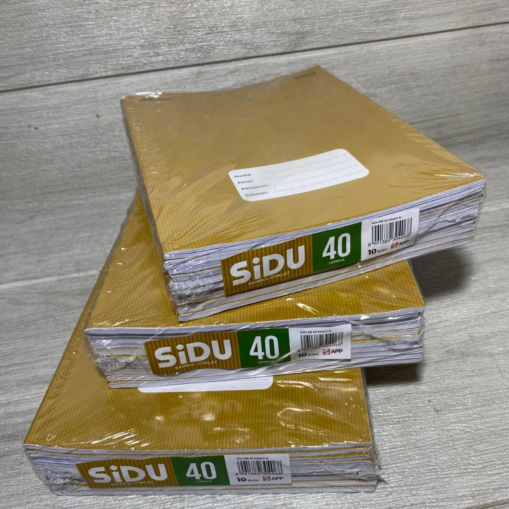 

[1PACK=10 BUKU] BUKU TULIS SIDU 40 LEMBAR SAMPUL COKLAT