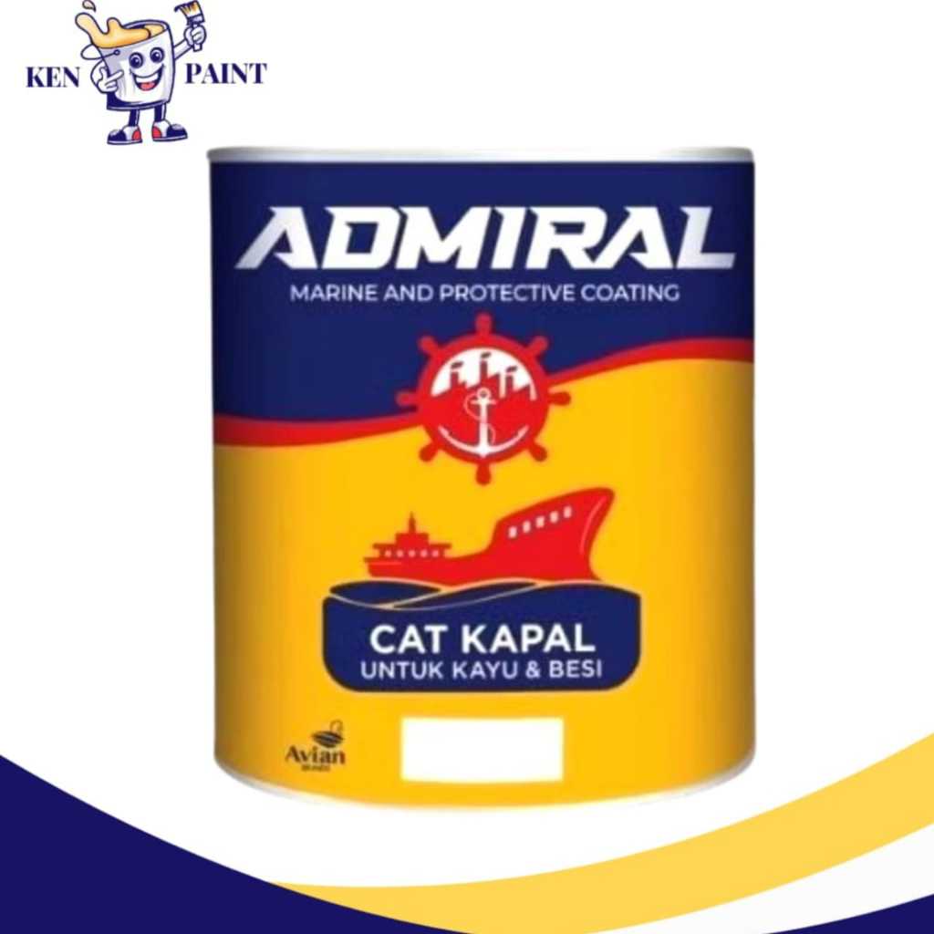 CAT KAPAL KAYU BESI FIBER ADMIRAL 1KG PERAHU CAT KHUSUS KETAHANAN DARI TERITIP DAN EKOSISTEM LAUT