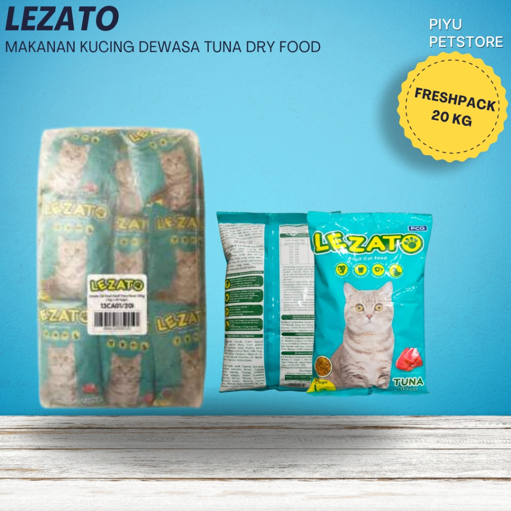 Lezato 20kg Makanan Kucing Karungan Cat Food Dry