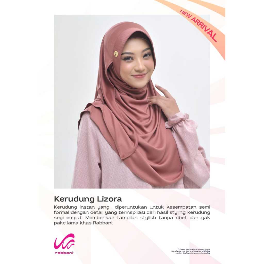 Kerudung Lizora | Kerudung Instan Rabbani | Kerudung Instan Dewasa | Kerudung Rabbani [Ori Rabbani]