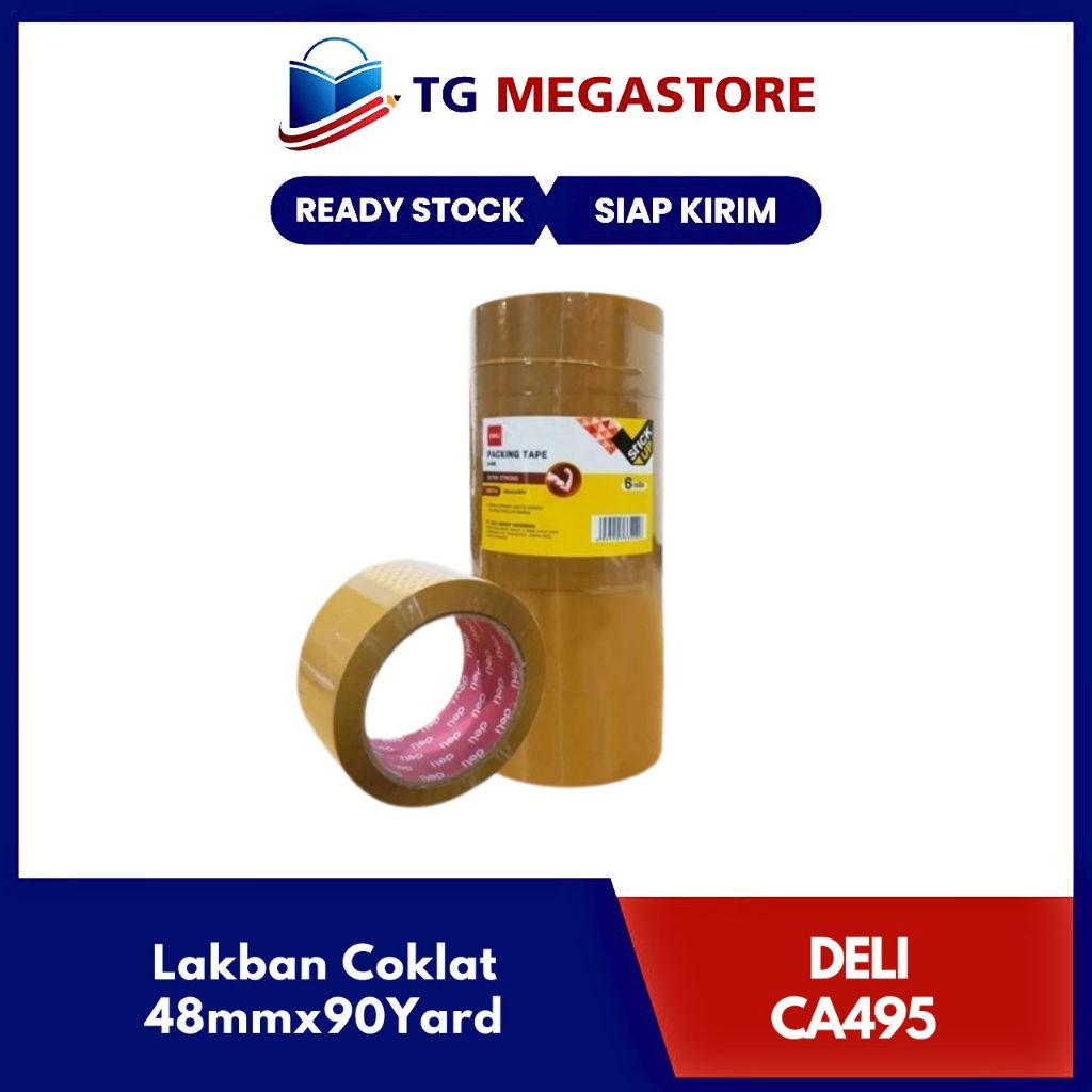 

Lakban Coklat Deli CA495 48mmx90Yard