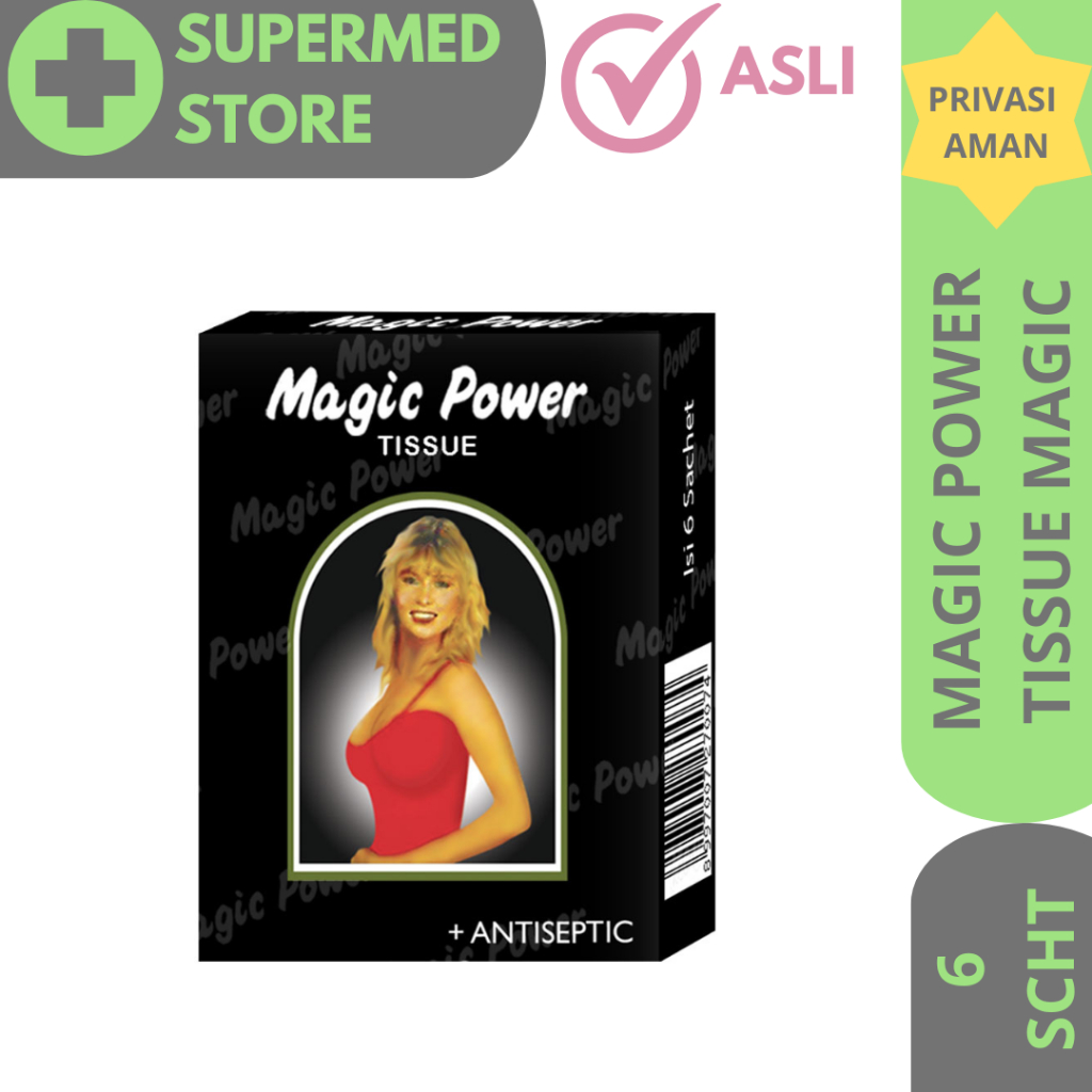 Tissue Magic Power Classic Isi 6 Sachet / Tissue Magic Hitam Original
