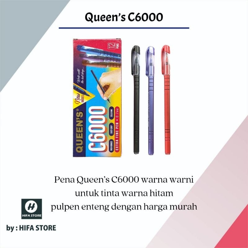 

Pulpen Queens C6000 1 pack
