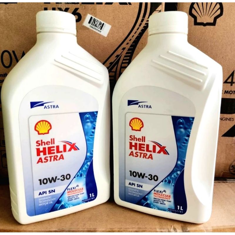 Oli Shell Helix Astra 10W-30 1L Api SN Original 100%