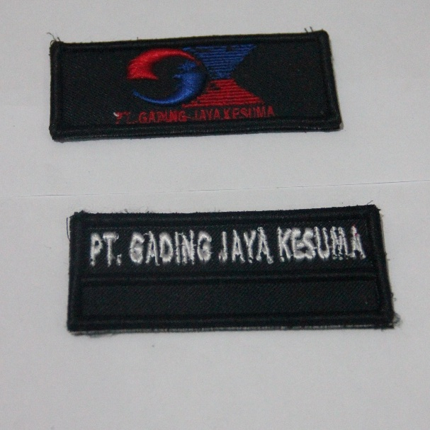 Badge Perekat Logo PT GJK Timbul | Nama PT GJK+NIK Timbul