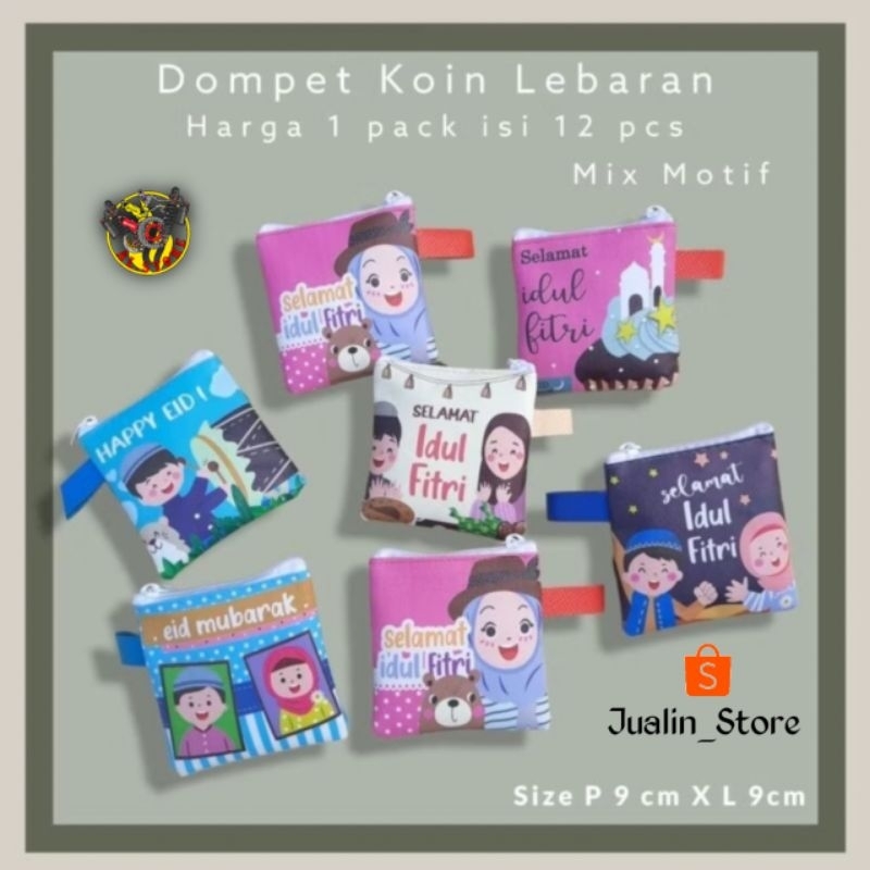 

Angpao / Dompet Lebaran Resleting uk 9x9cm