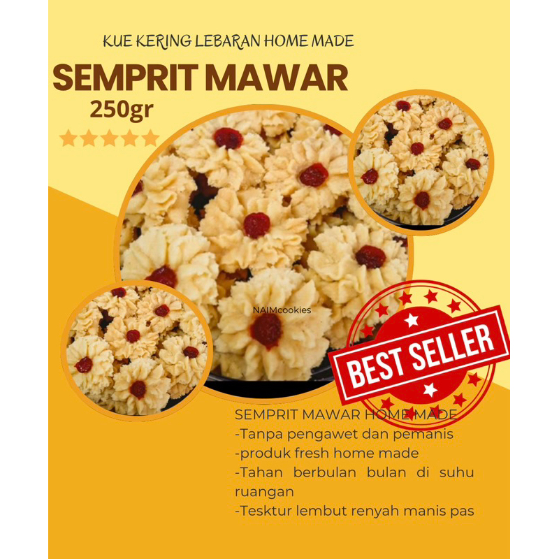 

MAWAR PUTIH 250 GRAM KUE KERING LEBARAN HOME MADE BEST SELLER