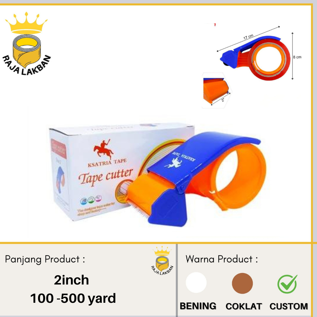 

Tape Cutter Dispenser Lakban 2 Inch