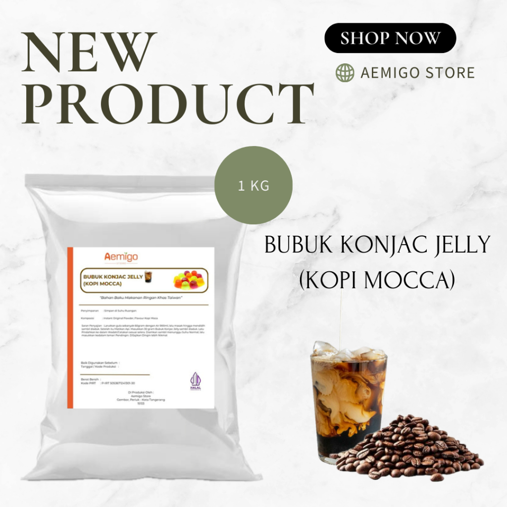 

Bubuk Konjac Jelly (Kopi Mocca) / Aemigo Store
