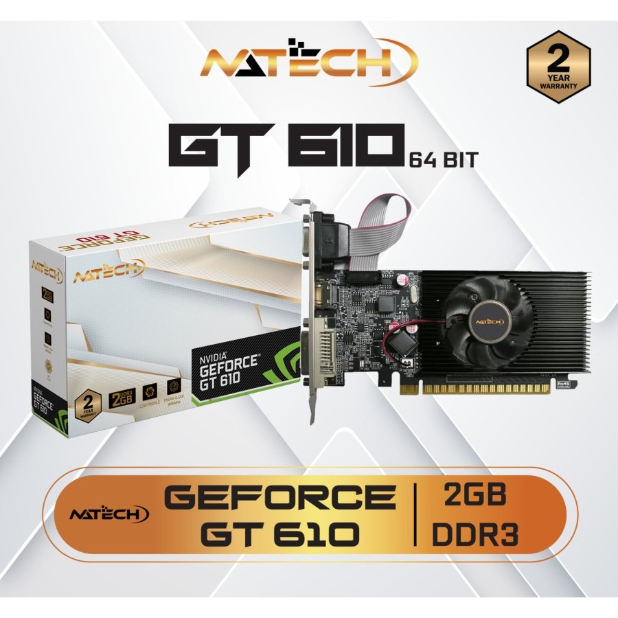 VGA NVIDIA NATECH GT 610 2GB DDR3