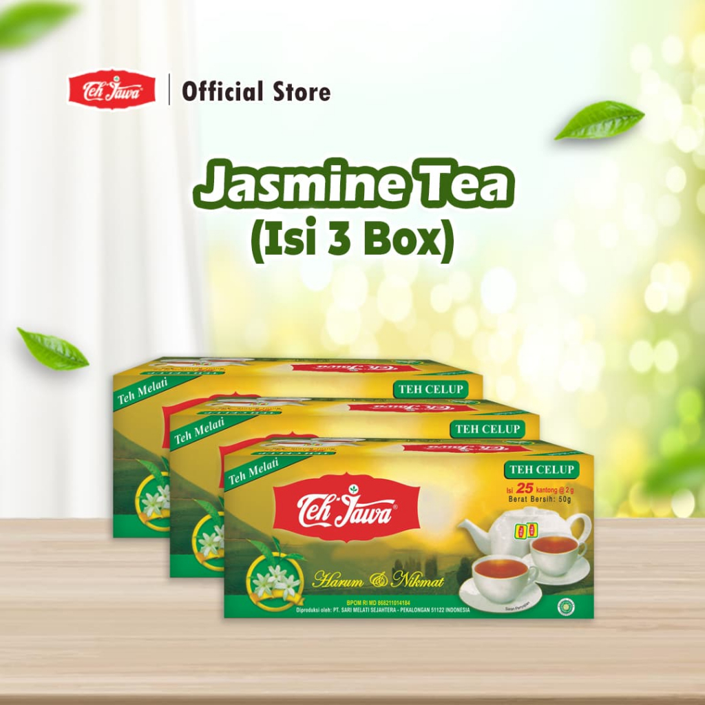 

[Paket 3] Teh Jawa Jasmine Tea Celup isi 25