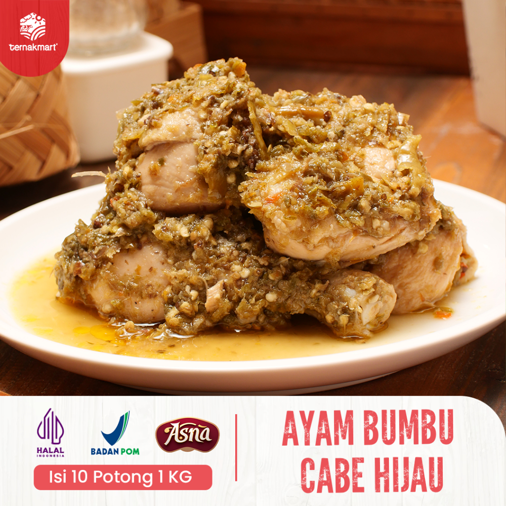 

Promo 6.6 Great Mid-Year Sale Ternakmart Ayam Marinasi Bumbu Cabe Hijau Isi 10 Potong 1 kg 500gr Halal dan BPOM Enak Praktis Tinggal Dipanasin Goreng | FROZEN FOOD Masakan Harian