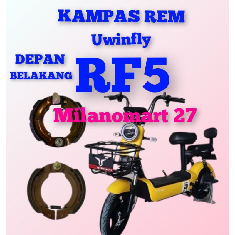 kampas rem uwinfly rf5 kampas rem sepeda listrik uwinfly RF5