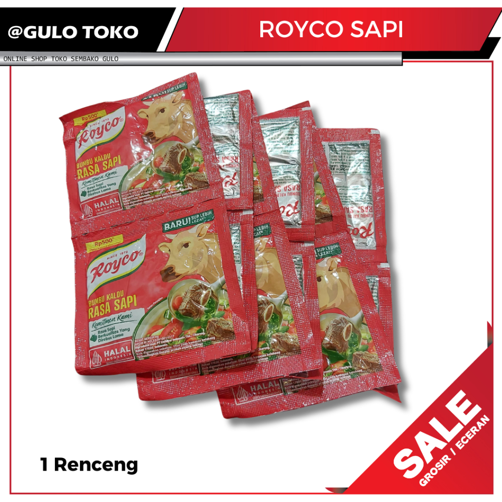 

Royco Sapi Bumbu Kaldu 1RENCENG (GULO TOKO)