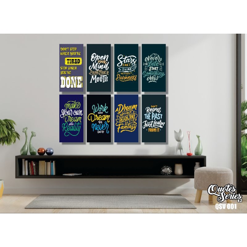 HIASAN DINDING QUOTES walldecor poster kayu Quotes