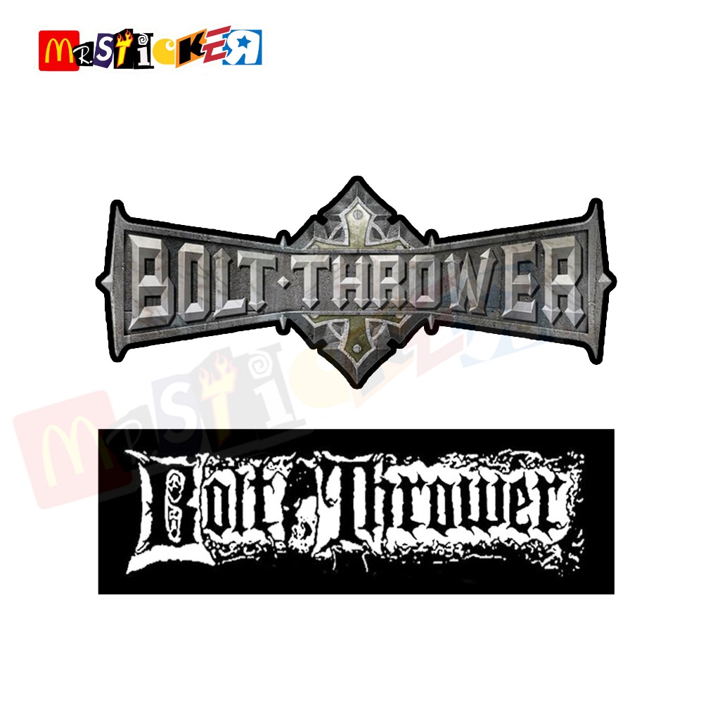 

sticker band BOLT THROWER logo diecut stiker death metal