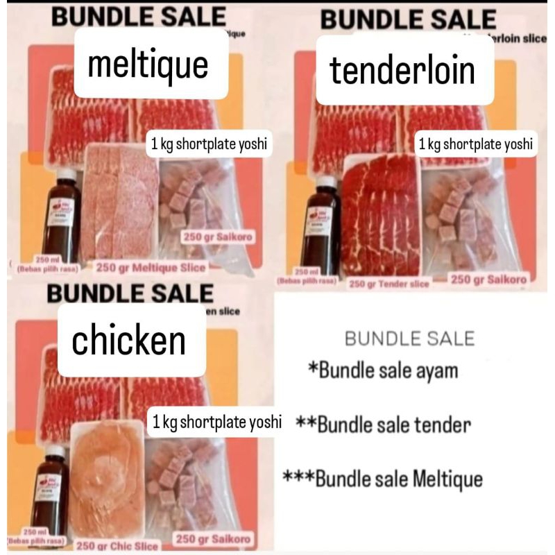 

BUNDLE SALE TENDERLOIN