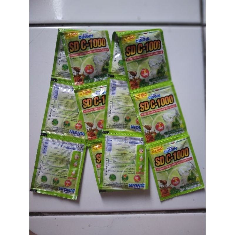 

Segar Dingin C1000 Kemasan 1 Renceng isi 12 Sachet