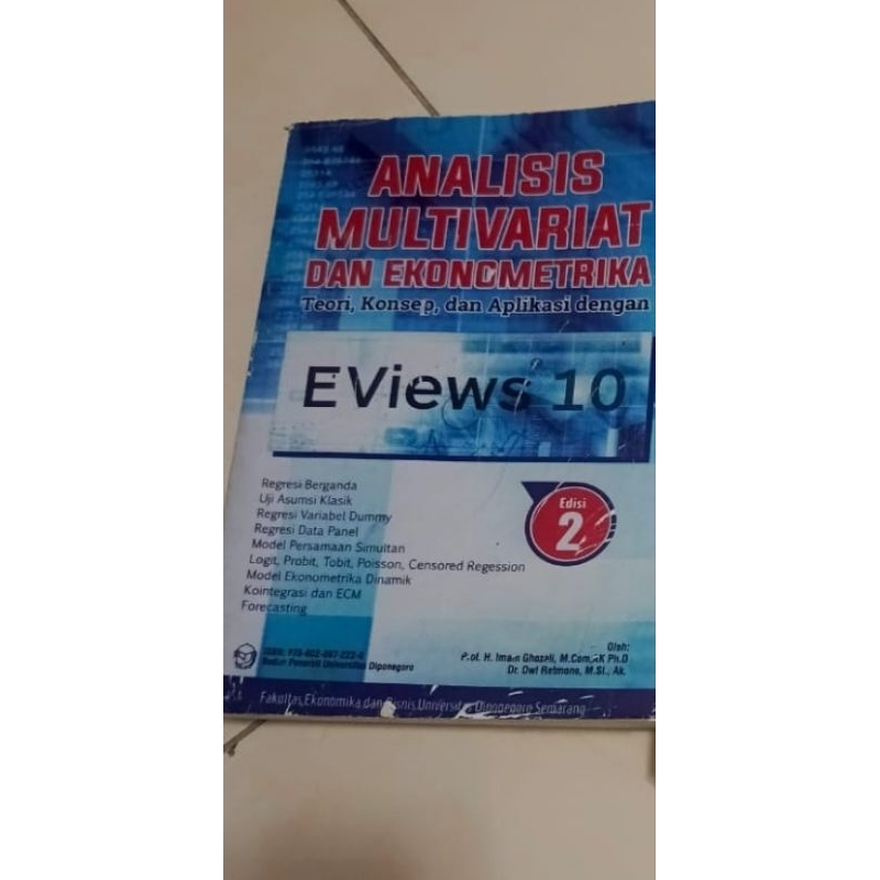 Analisis MultiVariat dan Ekonometrika Eviews 10 Imam Ghozali