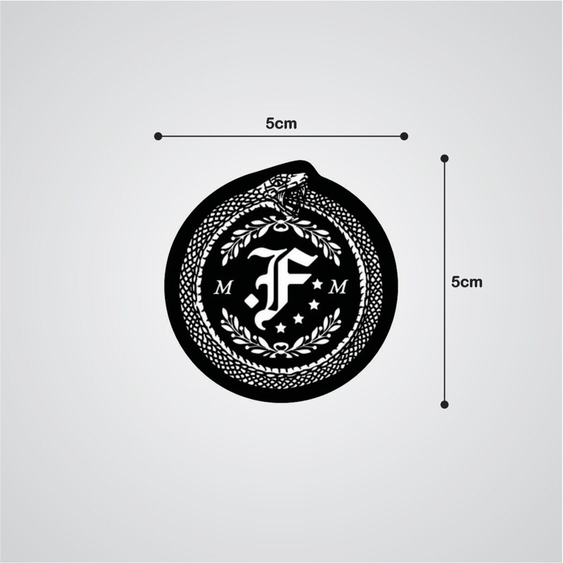 

stiker .FEAST bulat indie band lokal vinyl glossy