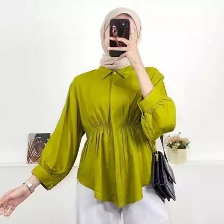 AIKO SHIRT BLOUSE/ KEMEJA KERUT WANITA AIKO SHIRT BLOUSE/ KEMEJA REMAJA KEKINIAN