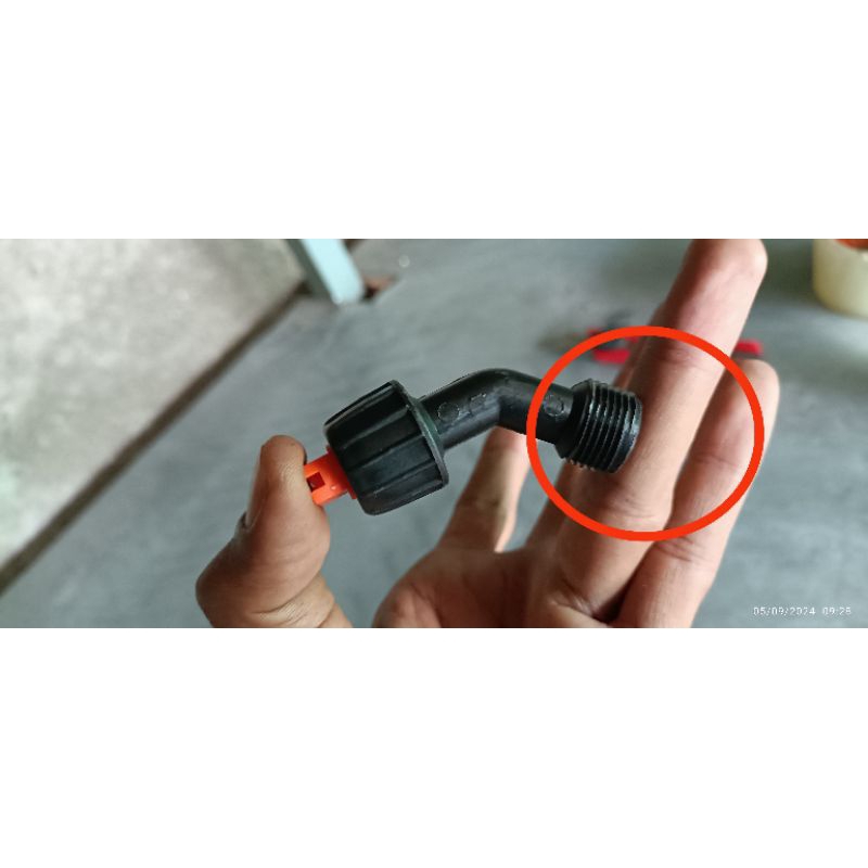 Nozzle Drat luar Sprayer mode kipas Original sprayer Alpha16 (GROSIR)