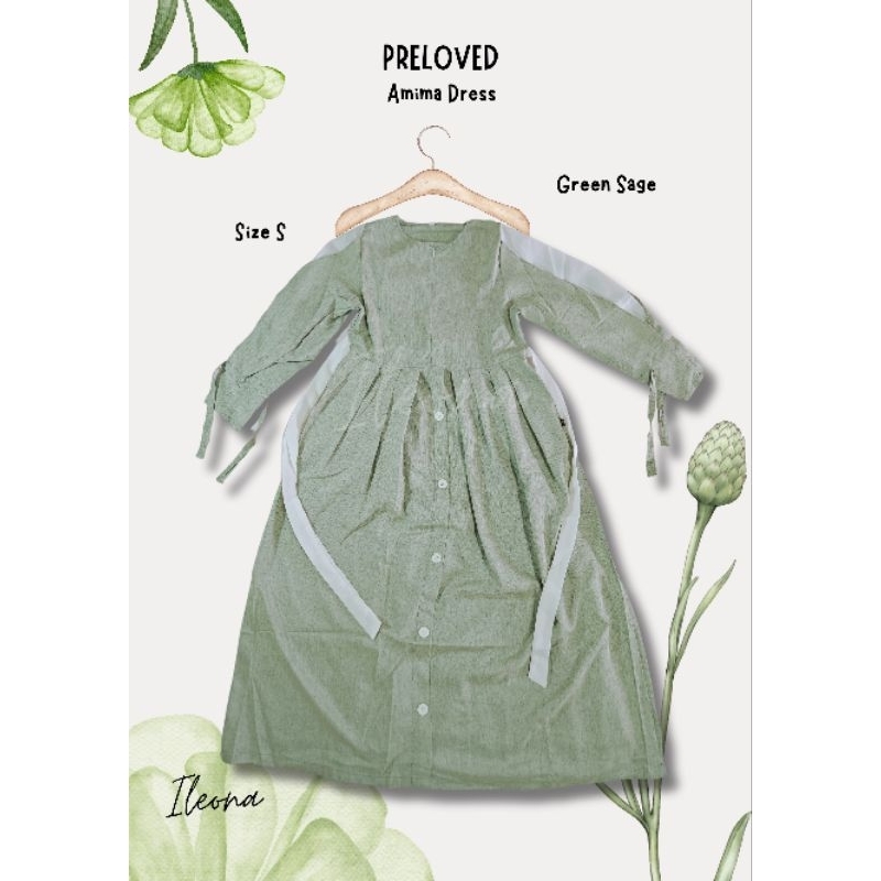 Preloved - Sage Green Dress by Amima